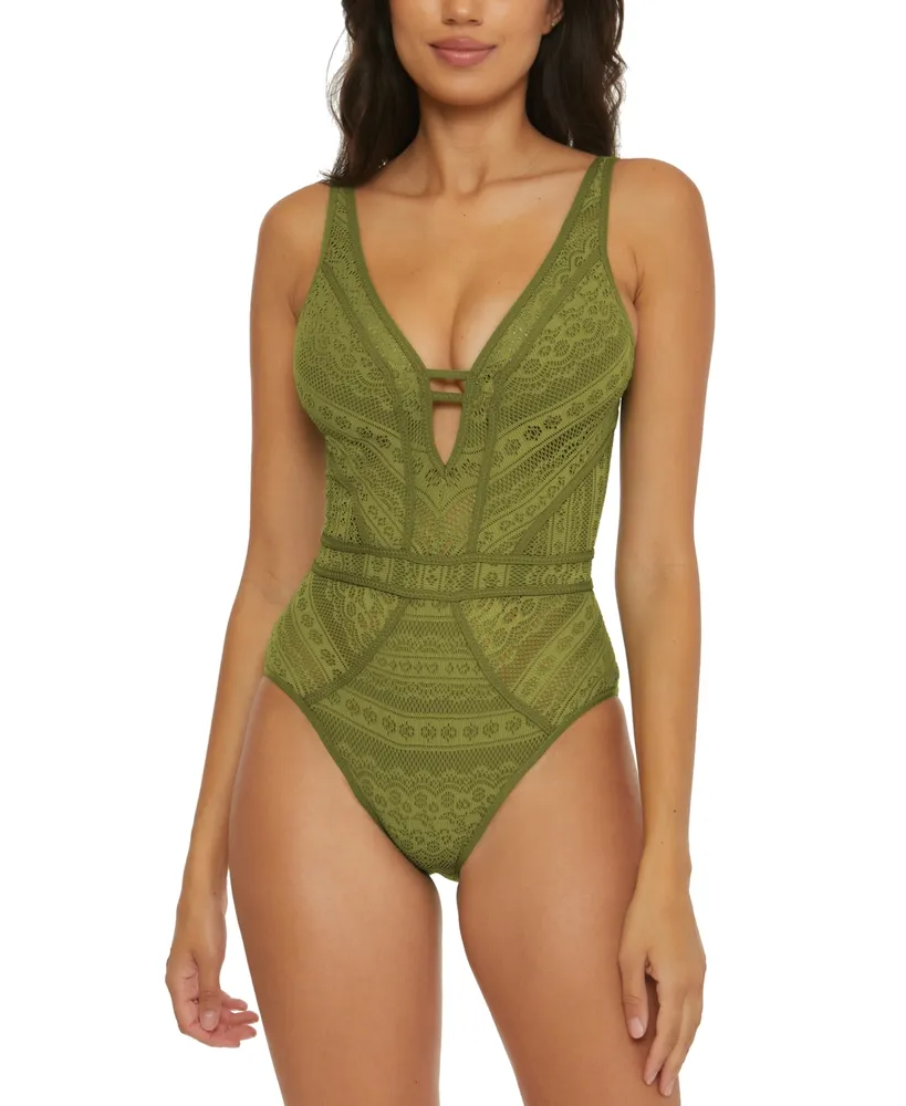 Women's Plunge One-Piece Swimsuits