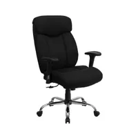 Emma+Oliver 400 Lb. Big & Tall High Back Full Headrest Ergonomic Office Chair With Arms