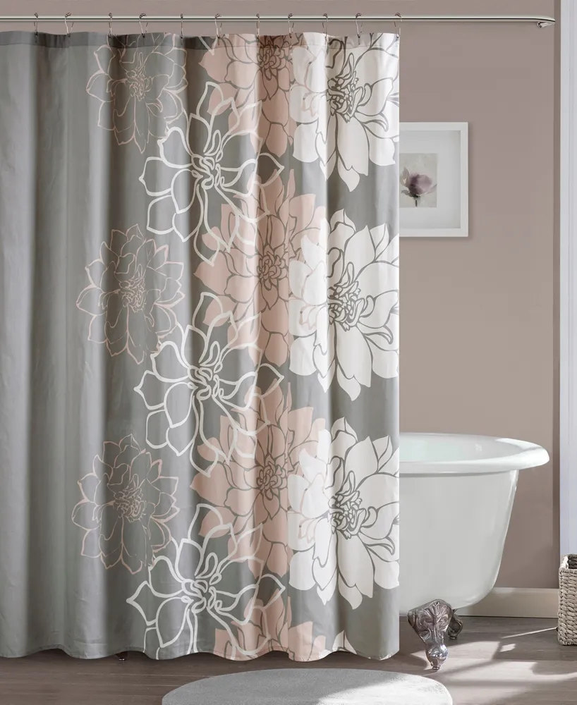 Madison Park Lola Floral Cotton Shower Curtain, 72" x 72"