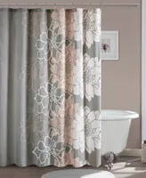 Madison Park Lola Floral Cotton Shower Curtain, 72" x 72"