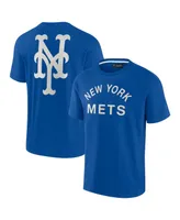 Men's and Women's Fanatics Signature Royal New York Mets Super Soft Short Sleeve T-shirt