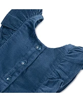 Hope & Henry Little Girls Short Sleeve Ruffle Jumper