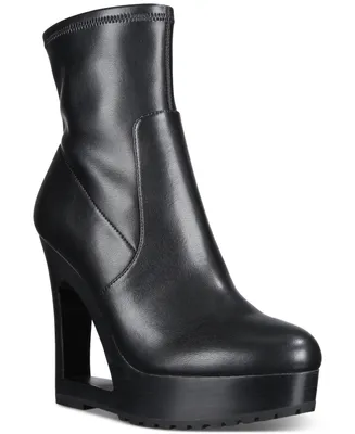Aaj By Aminah Ava Low Platform Wedge Boots