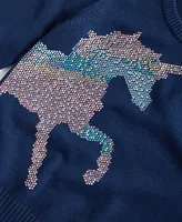 Epic Threads Little Girls Unicorn Crewneck Sweater, Created for Macy's