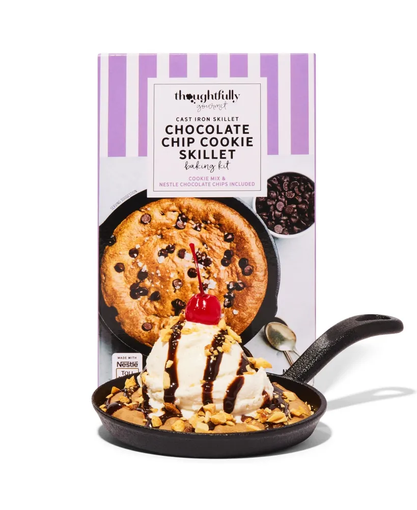 THE MODERN GOURMET - CAST IRON SKILLET BAKING KIT WITH CHOCOLATE COOKIE MIX