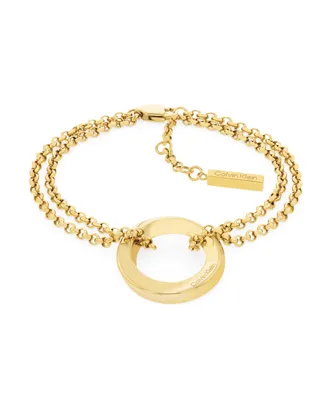 Calvin Klein Women's Stainless Steel Dual Chain Bracelet