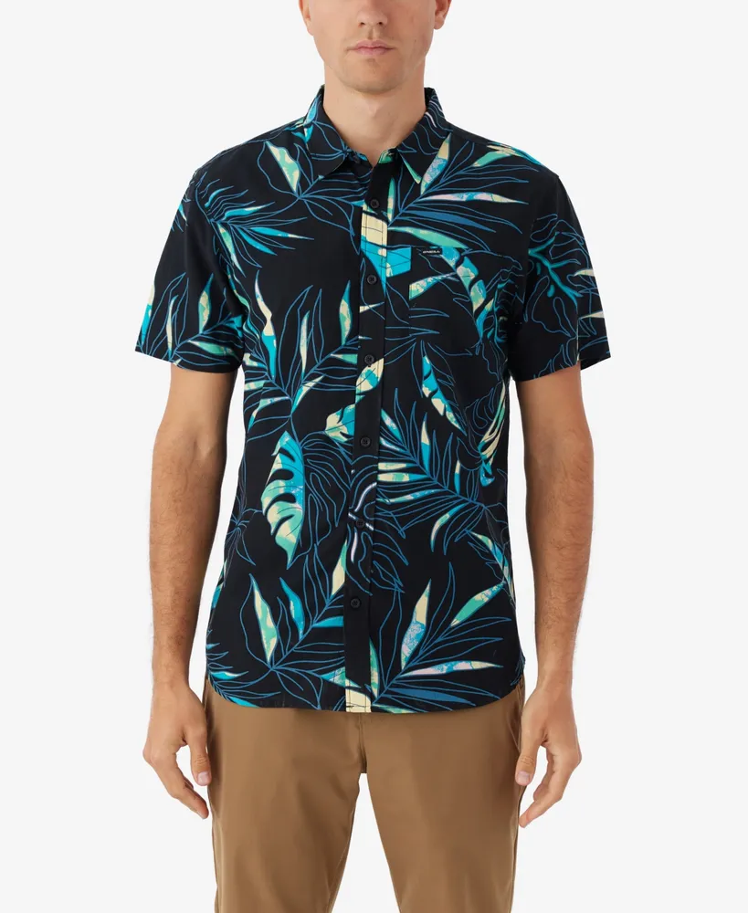 O'Neill Men's Oasis Standard-Fit Botanical-Print Button-Down Shirt