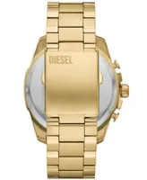 Diesel Men's Mega Chief Quartz Chronograph Gold-Tone Stainless Steel Watch 51mm