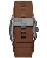 Diesel Men's Cliffhanger Quartz Chronograph Brown Leather Watch 40mm