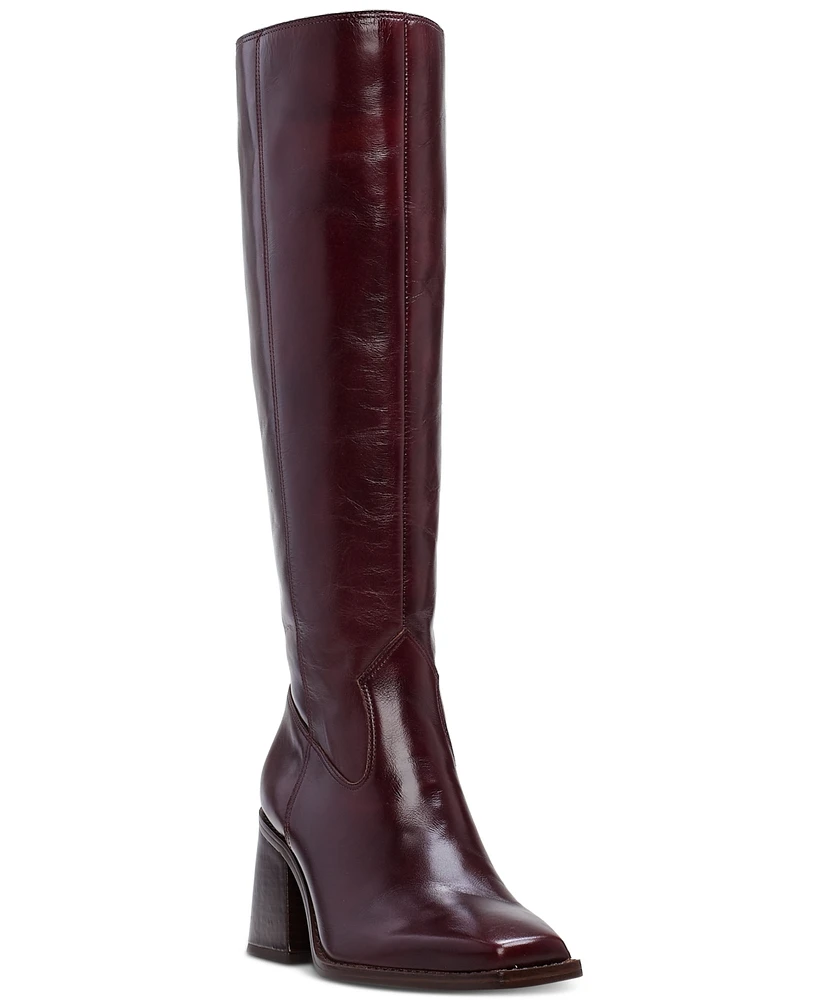 Vince Camuto Sangeti Snip-Toe Block-Heel Extra Wide-Calf Tall Boots