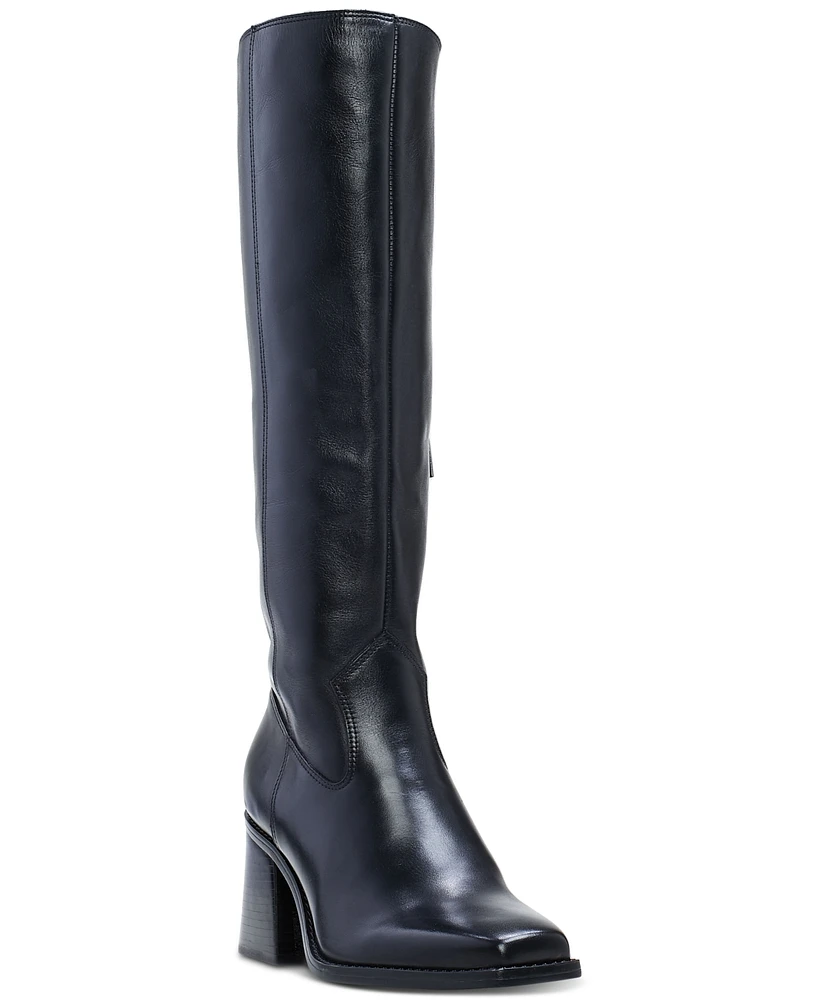 Vince Camuto Women's Sangeti Snip-Toe Block-Heel Extra Wide-Calf Tall Boots