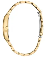 Citizen Eco-Drive Women's Crystal Gold-Tone Stainless Steel Bracelet Watch 28mm, Created for Macy's - Gold