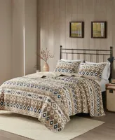 Woolrich Montana Printed Cotton Oversized 3 Piece Quilt Mini Set, King/California King