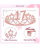 Meant2tobe 17th Birthday Sash and Tiara for Girls