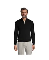 Lands' End Men's Fine Gauge Cashmere Quarter Zip