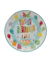 Certified International Lolita Birthday Bash 4 Piece Dessert Plate