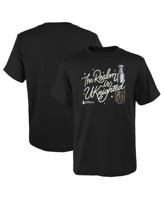 Big Boys Fanatics Black Vegas Golden Knights 2023 Stanley Cup Champions Celebration T-shirt