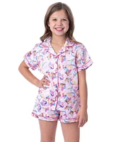 Barbie Girls Mattel Fantasy Mermaid Princess Sleep Pajama Set Shorts