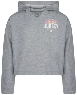 Hurley Big Girls Hooded Notched Pullover Hoodie