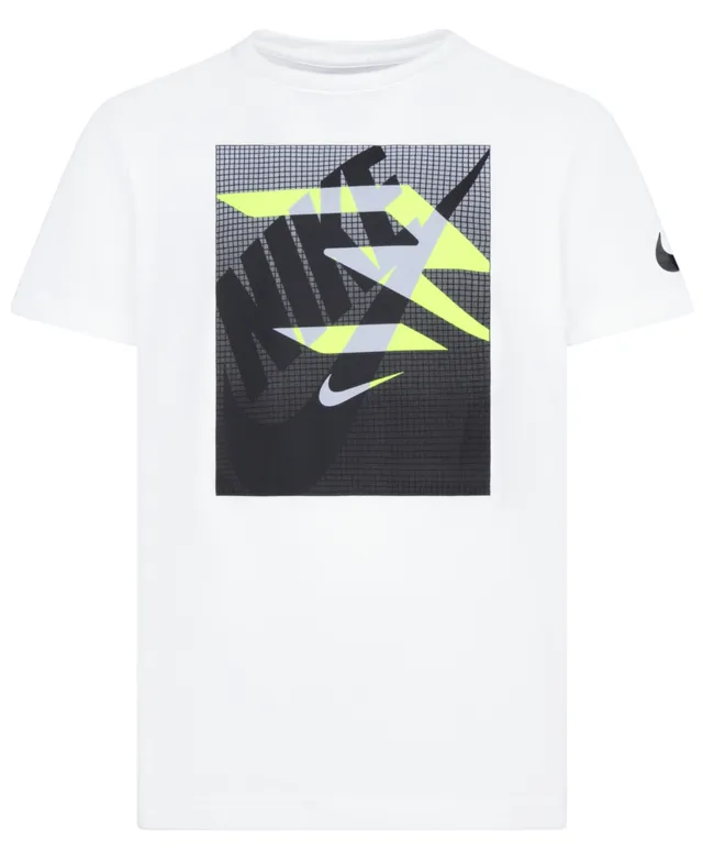 Nike 3brand By Russell Wilson Big Boys Dri-fit Gradient Check T-shirt In  Midnight Navy