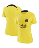 Women's Jordan Yellow Paris Saint-Germain 2023 Pre-Match Raglan Performance Jersey