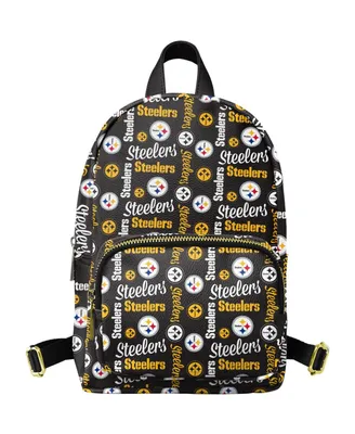 Youth Boys and Girls Foco Black Pittsburgh Steelers Repeat Brooklyn Mini Backpack