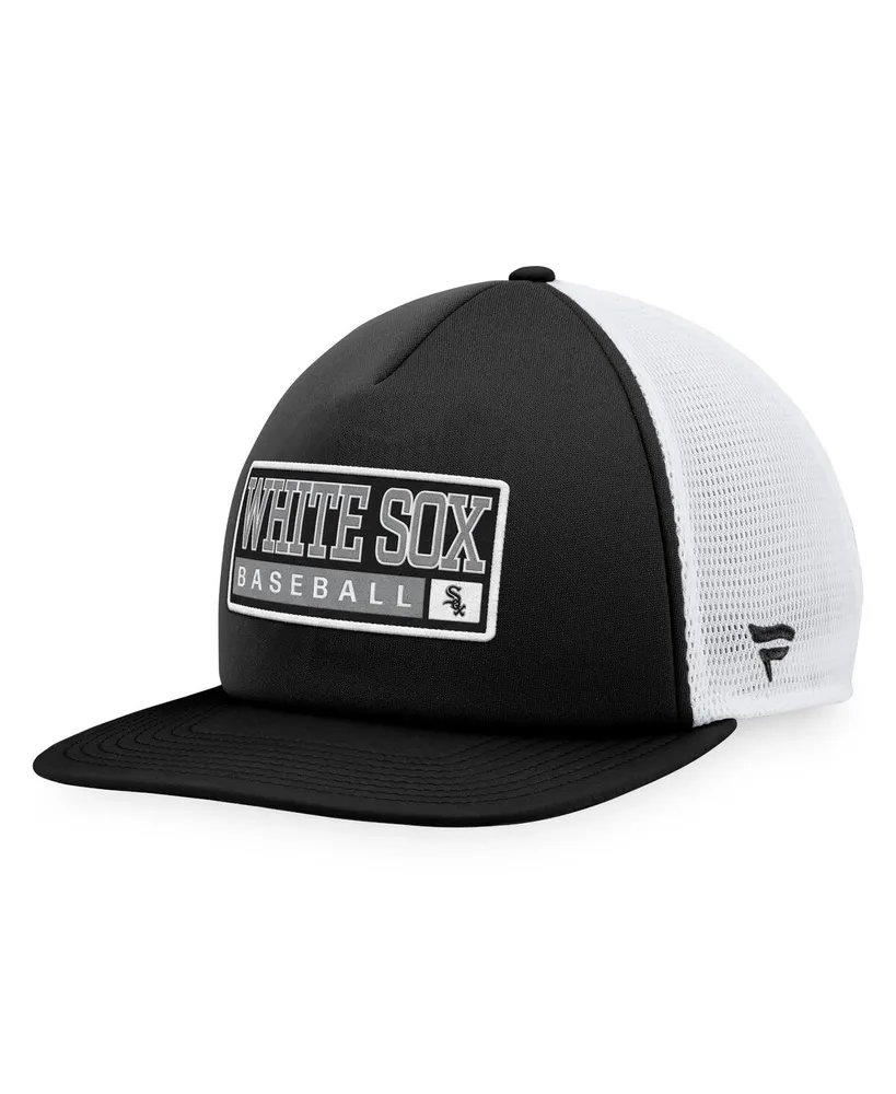 Men's Majestic Black, White Chicago White Sox Foam Trucker Snapback Hat