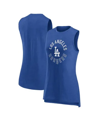 Women's Fanatics Heather Royal Los Angeles Dodgers What Goes Around Tank Top