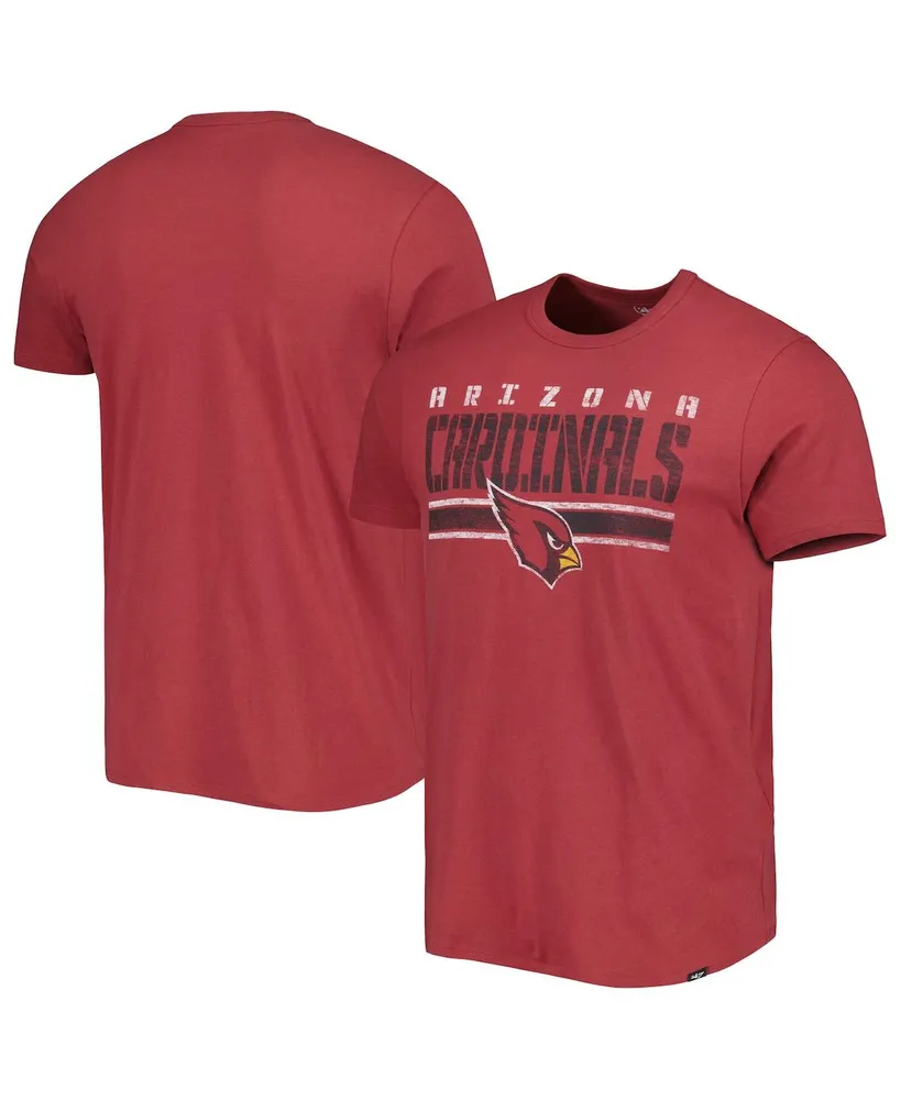 Men's '47 Brand Cardinal Arizona Cardinals Team Stripe T-shirt