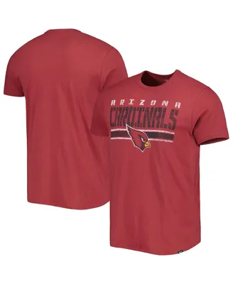 Men's '47 Brand Cardinal Arizona Cardinals Team Stripe T-shirt