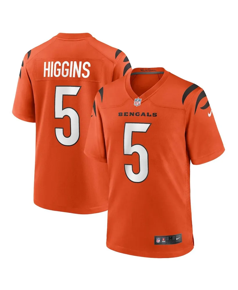 Men's Nike Tee Higgins Orange Cincinnati Bengals Alternate Game Player Jersey