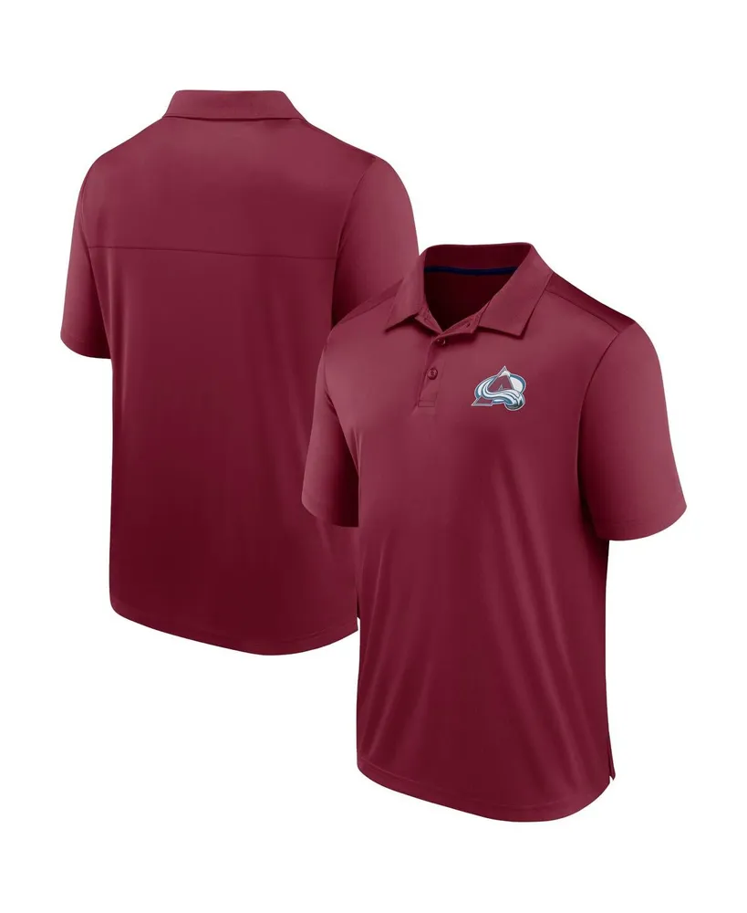 Men's Fanatics Burgundy Colorado Avalanche Polo Shirt