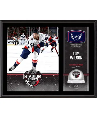 Tom Wilson Washington Capitals 12" x 15" 2023 Nhl Stadium Series Sublimated Plaque with Game-Used Ice - Limited Edition of 500