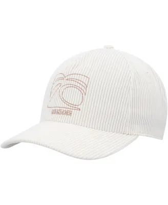 Men's Quiksilver White Fritzed Mcgee Snapback Hat