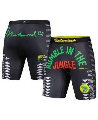 Men's Contenders Clothing Black Muhammad Ali "Rumble the Jungle" Boxer Briefs