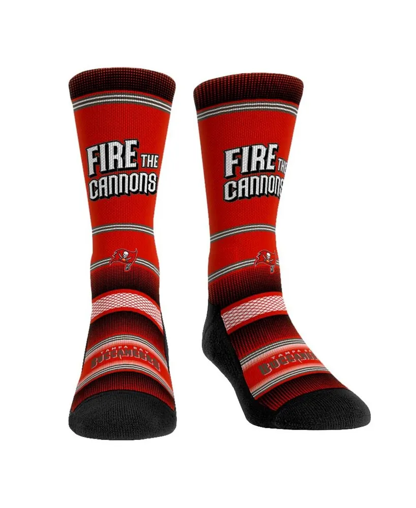 Men's and Women's Rock 'Em Socks Tampa Bay Buccaneers Team Slogan Crew Socks