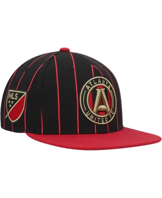 Men's Mitchell & Ness Black Atlanta United Fc Team Pin Snapback Hat