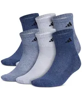 adidas Men's 6-pk.Athletic Cushioned Quarter Socks