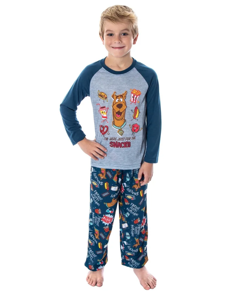 Scooby-Doo Boys Scooby Doo Just Here For the Snacks T-Shirt And Pants Pajama Set