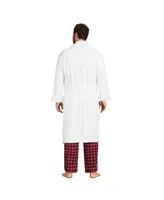 Lands' End Men's Calf Length Turkish Terry Robe