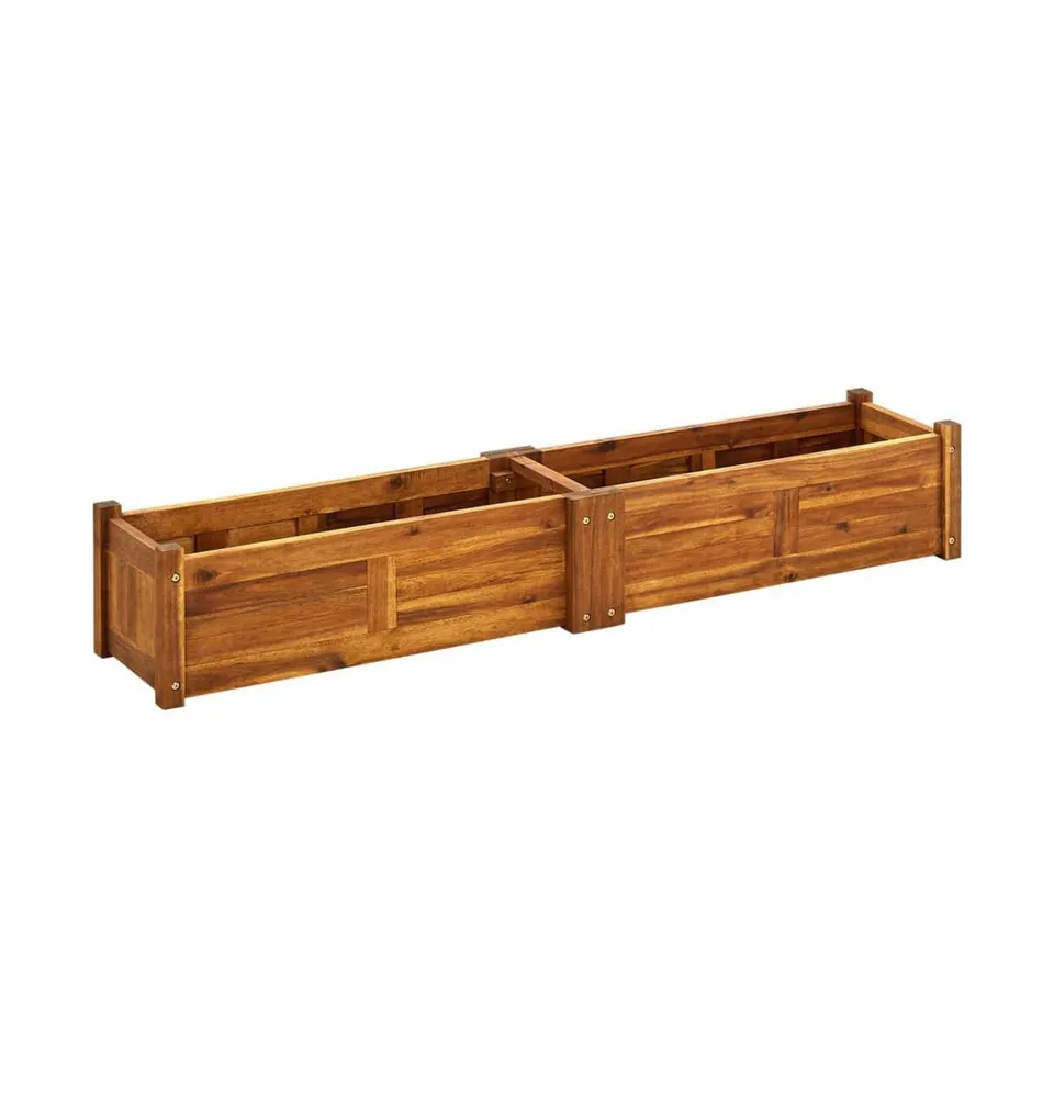 vidaXL Garden Raised Bed Acacia Wood 59"x11.8"x9.8"