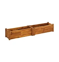 vidaXL Garden Raised Bed Acacia Wood 59"x11.8"x9.8"