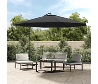 Cantilever Umbrella with Aluminum Pole 137.8" Anthracite