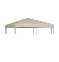 vidaXL Gazebo Top Cover 1 oz/ft² 9.8'x9.8' Beige