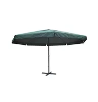 vidaXL Parasol Green Aluminum 196.9"