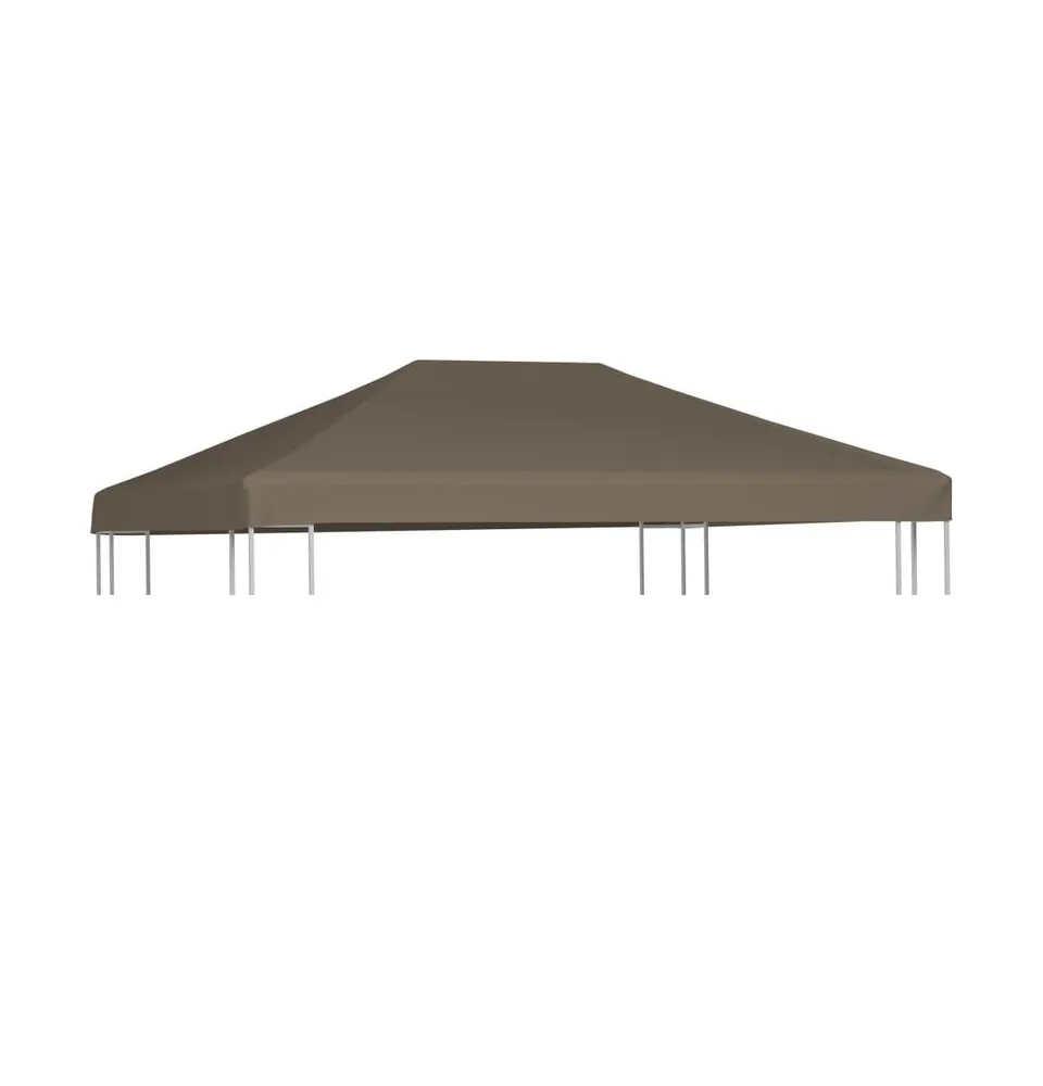 vidaXL Gazebo Top Cover 9.1 oz/yd² 9.8'x9.8' Taupe