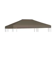 vidaXL Gazebo Top Cover 9.1 oz/yd² 9.8'x9.8' Taupe