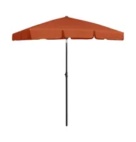 vidaXL Beach Umbrella Terracotta 70.9"x47.2"