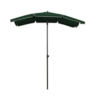 Garden Parasol with Pole 78.7"x51.2" Green