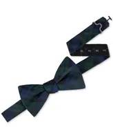 Tommy Hilfiger Men's Holiday Plaid Bow Tie & Polka Dot Pocket Square Set